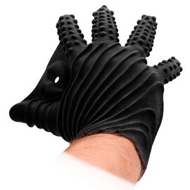 Черная стимулирующая перчатка-мастурбатор Masturbation Glove, фото 