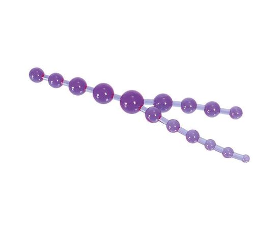 Цепочка фиолетовых анальных шариков, фото 