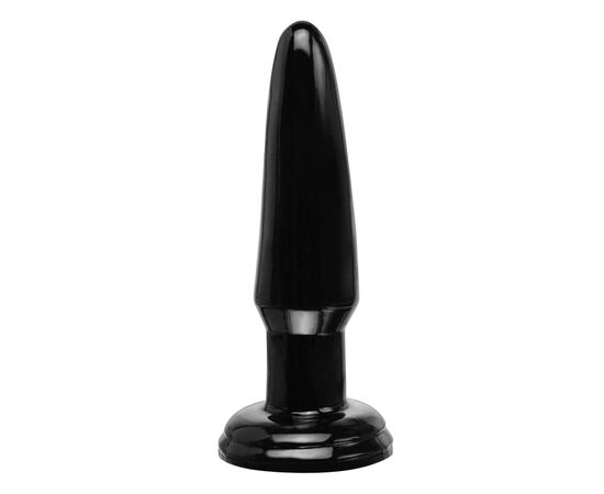 Черная анальная пробка Beginner's Butt Plug - 10,9 см., фото 