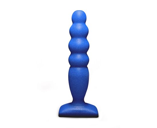 Анальный стимулятор Lola Toys Large Bubble Plug - 14,5 см., Цвет: синий, фото 