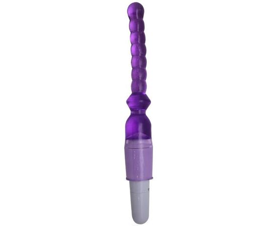 Фиолетовый гелевый анальный вибратор - 25 см., фото 