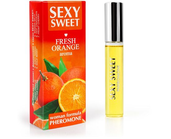Парфюм для тела с феромонами Sexy Sweet с ароматом апельсина - 10 мл., фото 