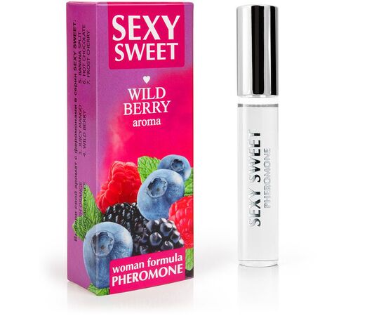 Парфюм для тела с феромонами Sexy Sweet с ароматом лесных ягод - 10 мл., фото 