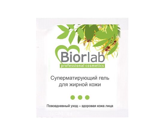 Суперматирующий гель BiorLab для жирной кожи - 3 гр., фото 