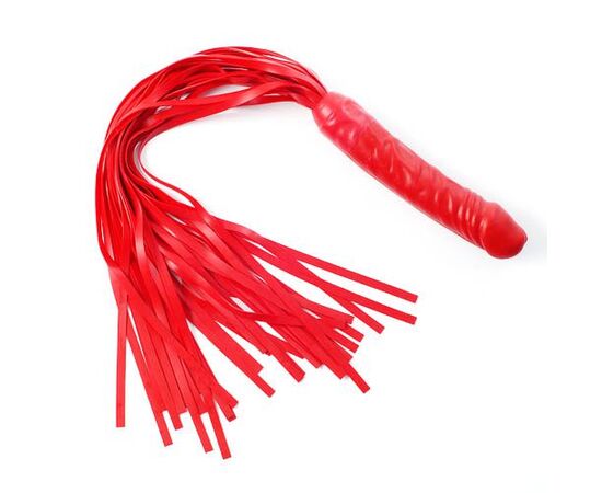 Красная многохвостая плеть "Ракета" - 60 см., фото 