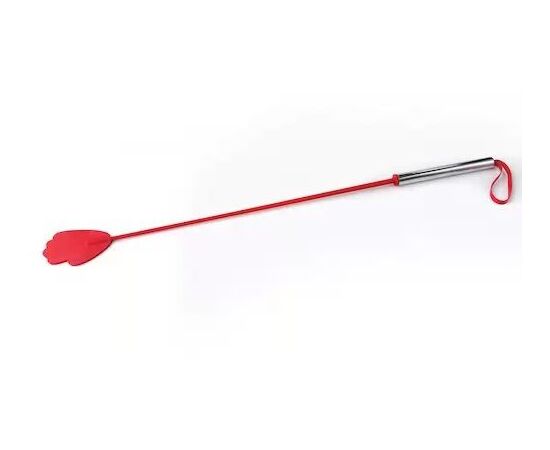 Красный стек с металлической хромированной  ручкой - 62 см., фото 