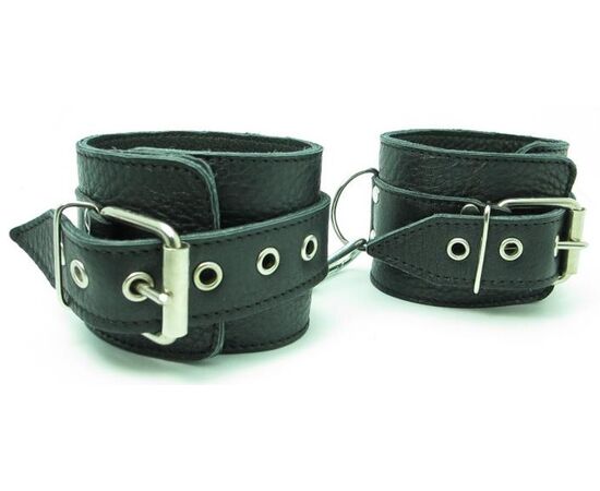 Кожаные наручники с пряжкой, фото 
