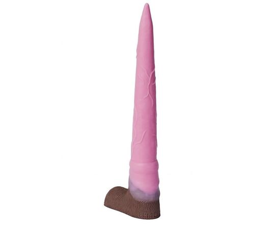 Розовый фаллоимитатор "Олень" - 34 см., фото 